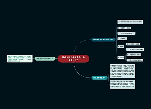 残疾人就业保障金会计分录是什么？