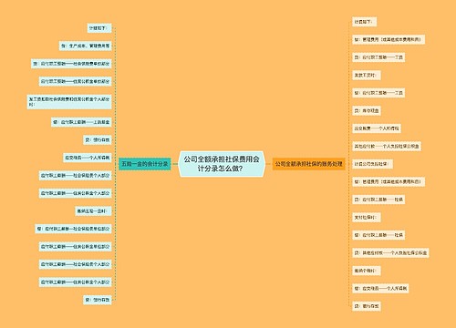 公司全额承担社保费用会计分录怎么做？