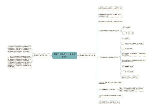 购买打印机会计分录如何编制？
