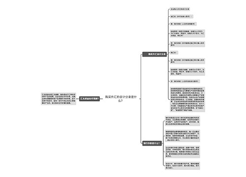 购买外汇的会计分录是什么？思维导图