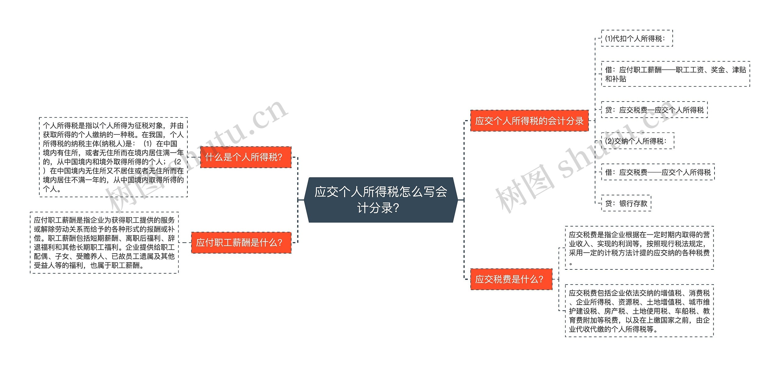 应交个人所得税怎么写会计分录？