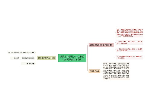 发放工作服计入什么科目？如何做会计分录？