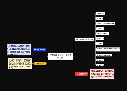 工程领用原材料如何写会计分录？