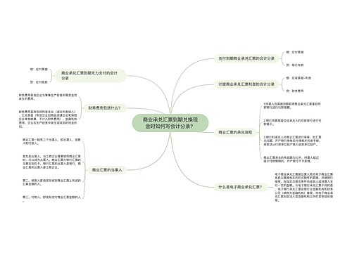 商业承兑汇票到期兑换现金时如何写会计分录？