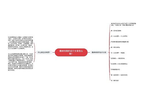 缴纳地税的会计分录怎么做？