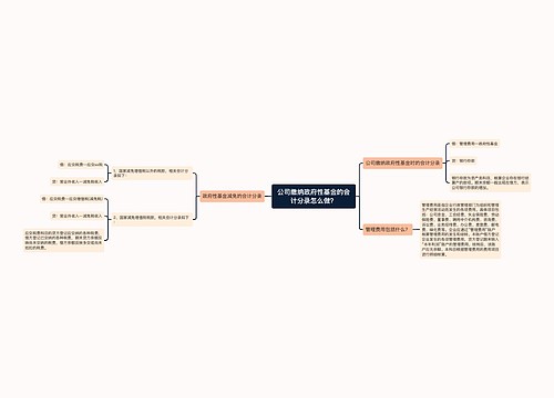 公司缴纳政府性基金的会计分录怎么做？