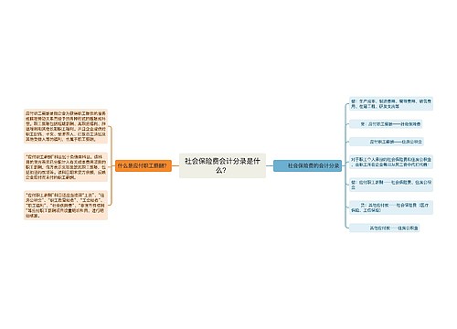 社会保险费会计分录是什么？思维导图