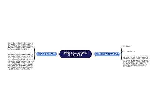 锅炉改造完工交付使用如何做会计分录？