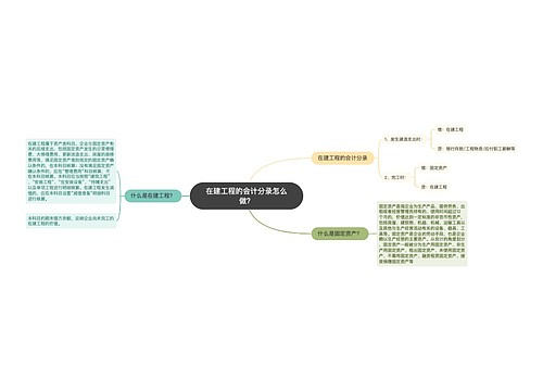 在建工程的会计分录怎么做？