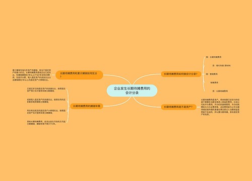 企业发生长期待摊费用的会计分录