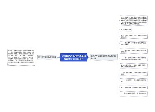 公司自产产品用于员工福利会计分录怎么写？