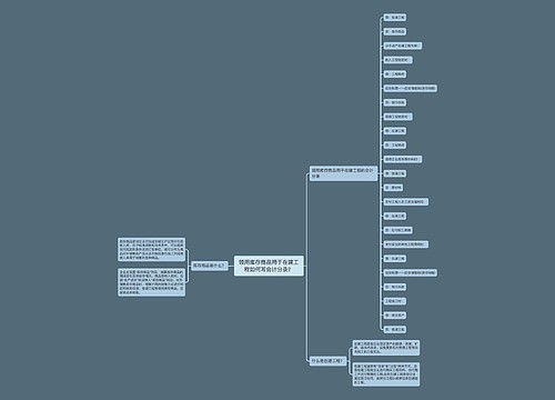 领用库存商品用于在建工程如何写会计分录？思维导图