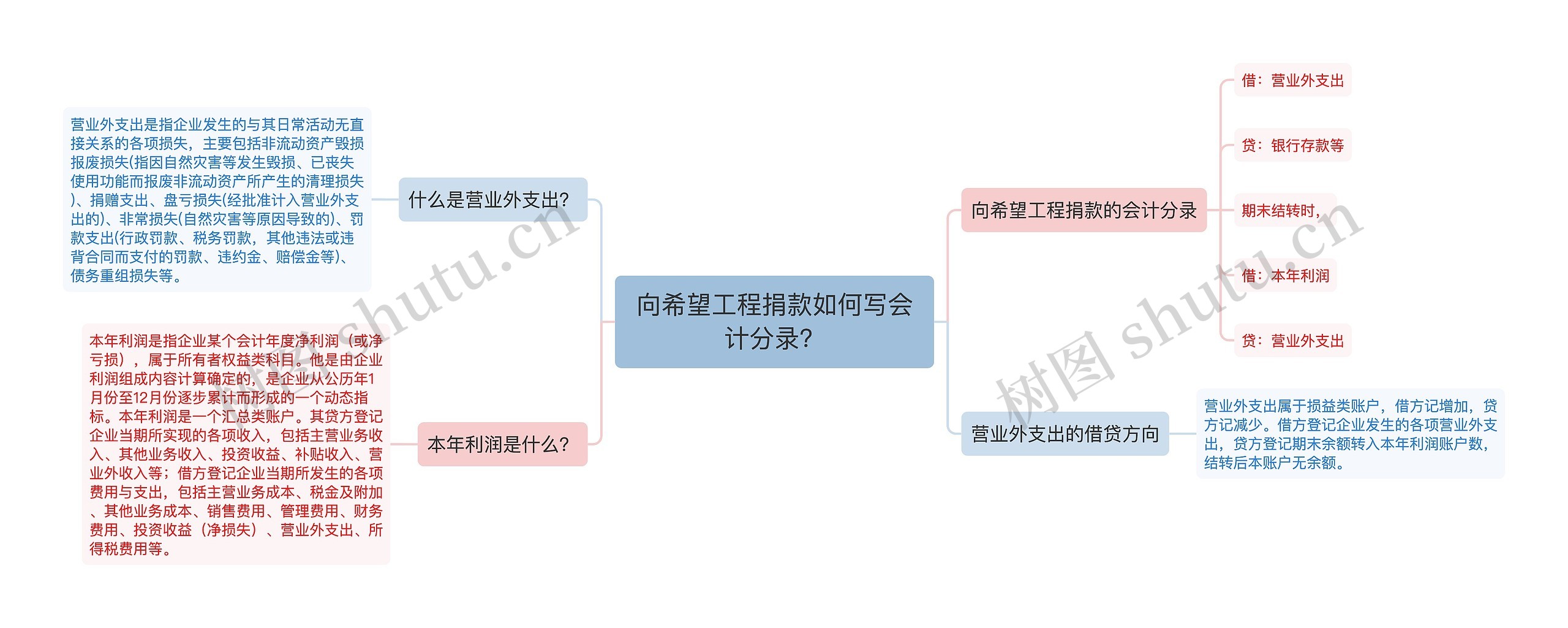 向希望工程捐款如何写会计分录？