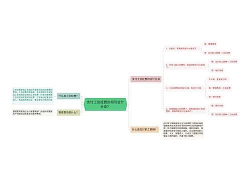 支付工会经费如何写会计分录？