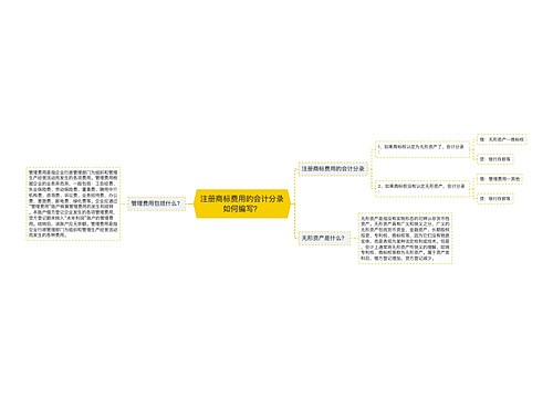 注册商标费用的会计分录如何编写？