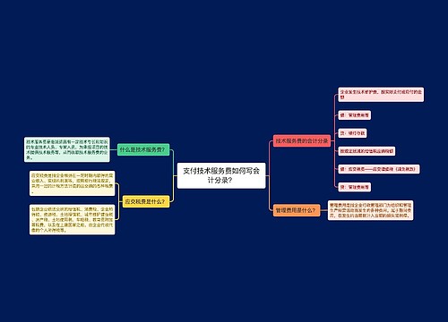 支付技术服务费如何写会计分录？