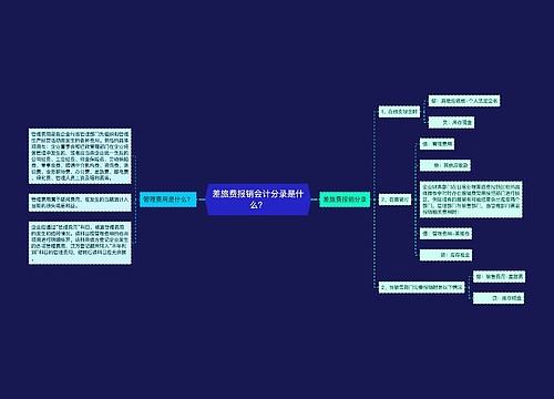 差旅费报销会计分录是什么？