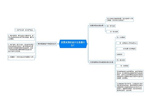 发票未到的会计分录是什么？