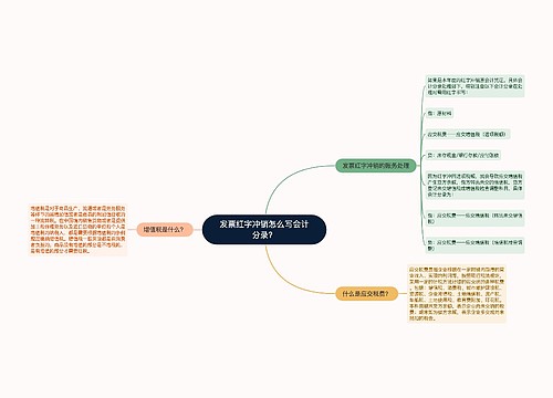 发票红字冲销怎么写会计分录？