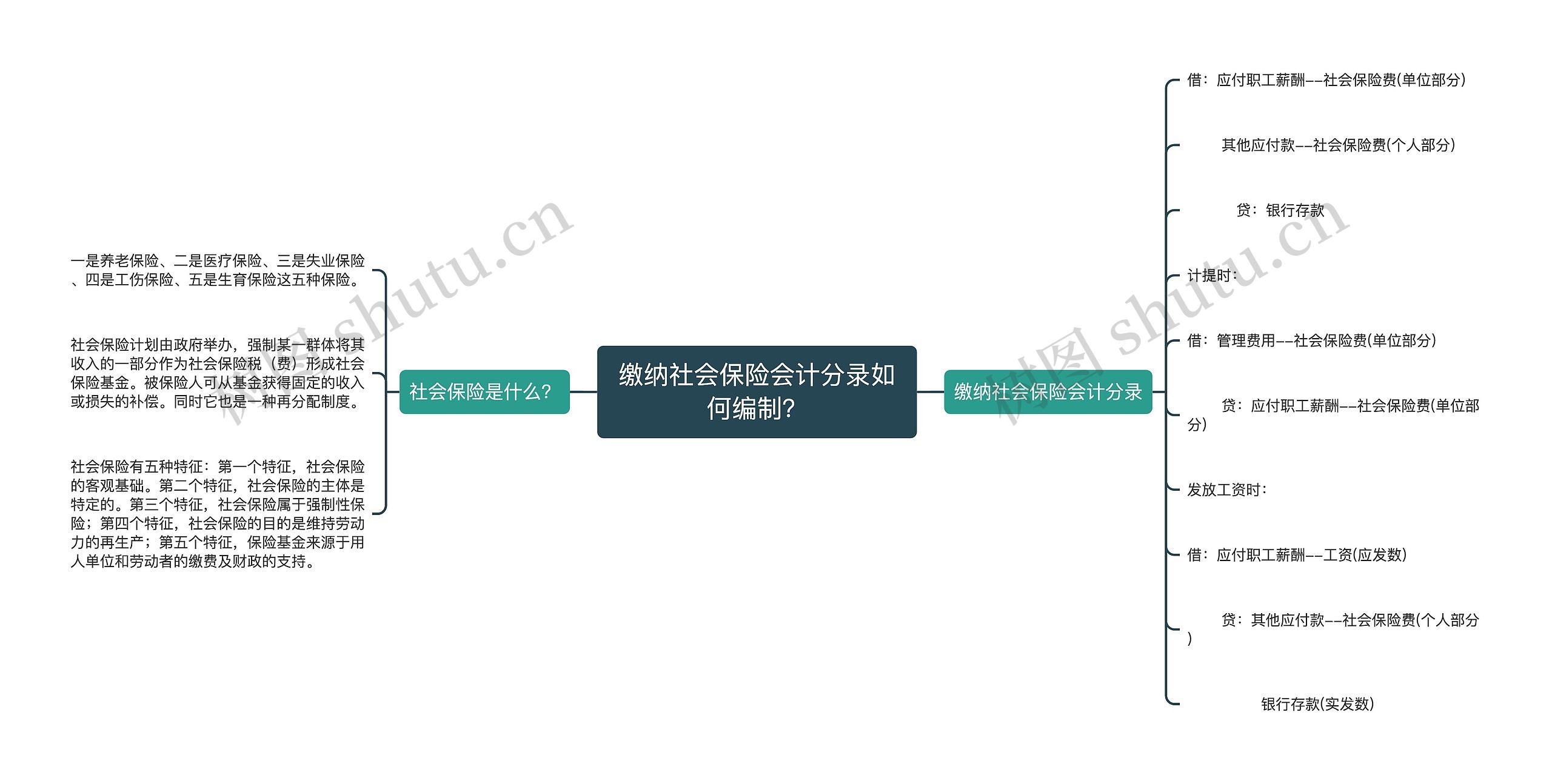 缴纳社会保险会计分录如何编制？