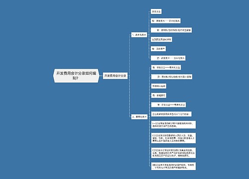 开发费用会计分录如何编制？