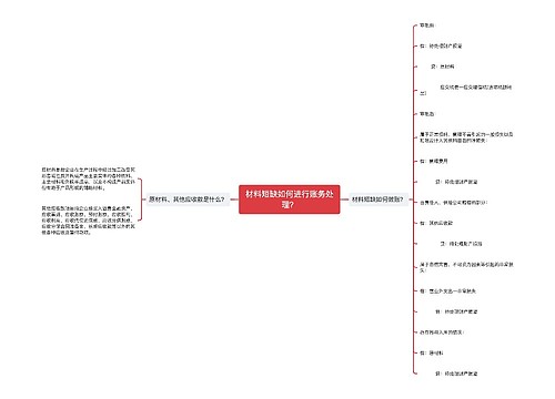 材料短缺如何进行账务处理？