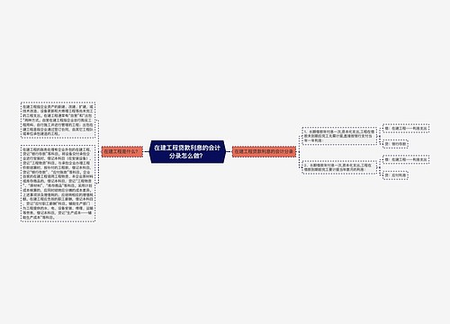 在建工程贷款利息的会计分录怎么做？