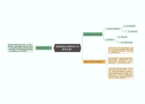 偿还其他应付款的会计分录怎么做？