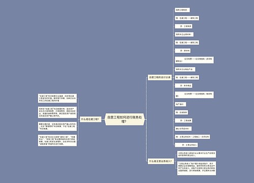 自营工程如何进行账务处理？