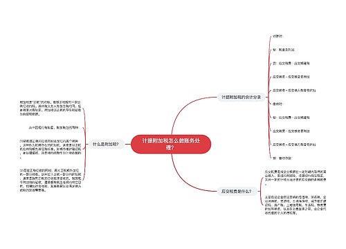 计提附加税怎么做账务处理？