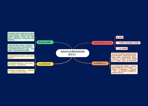 采购材料运费的账务处理是什么？