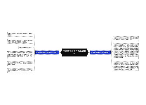 交易性金融资产怎么理解？