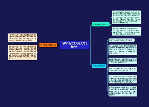 电子商业汇票的定义是怎样的？