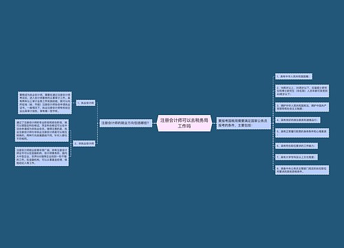 注册会计师可以去税务局工作吗