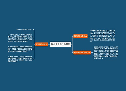 税务请示是什么意思