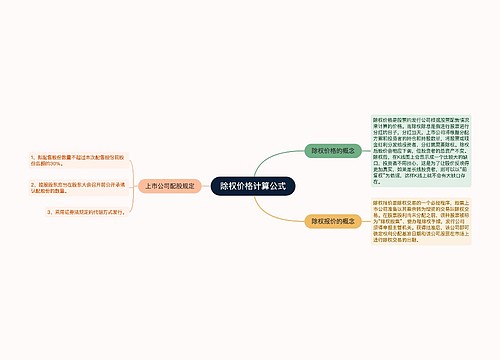 除权价格计算公式