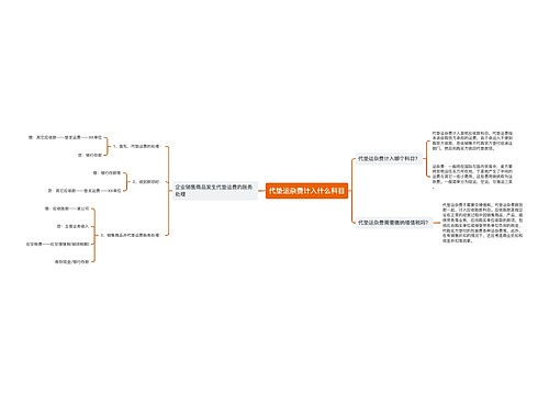 代垫运杂费计入什么科目