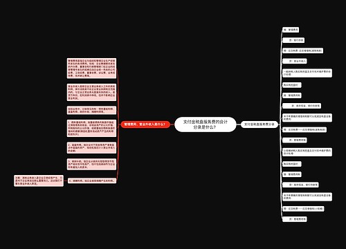 支付金税盘服务费的会计分录是什么？思维导图