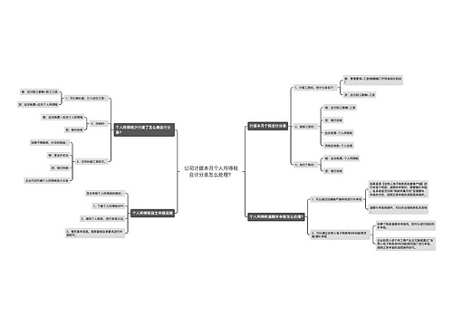公司计提本月个人所得税会计分录怎么处理？