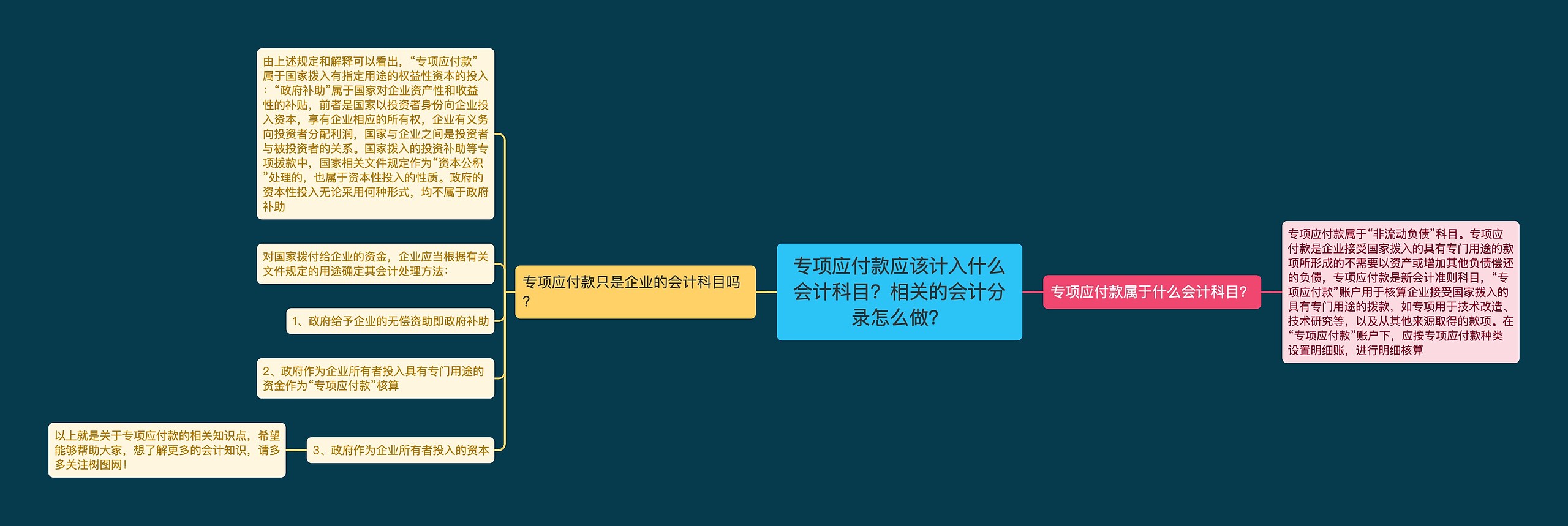 专项应付款应该计入什么会计科目？相关的会计分录怎么做？