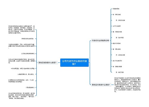 公司代收代付业务如何做账？