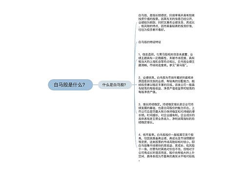 白马股是什么？