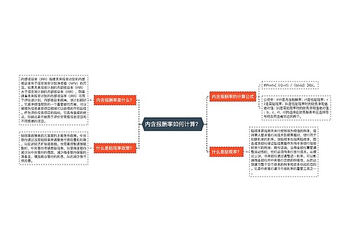 内含报酬率如何计算？