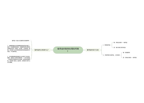 备用金的账务处理如何做？