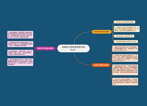 初级会计师的报考条件是什么？