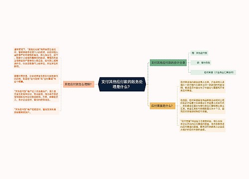 支付其他应付款的账务处理是什么？