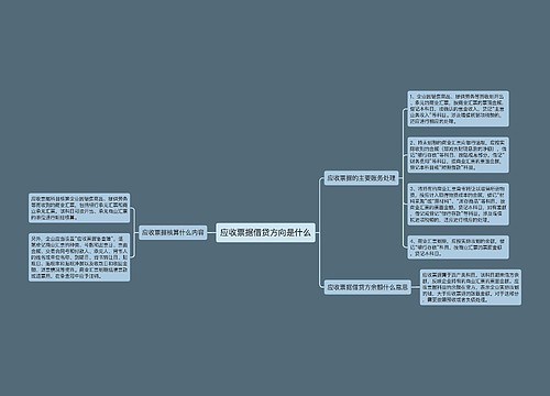 应收票据借贷方向是什么