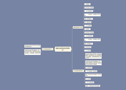 销售出库的账务处理是什么？