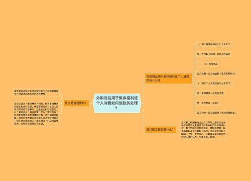 外购商品用于集体福利或个人消费如何做账务处理？