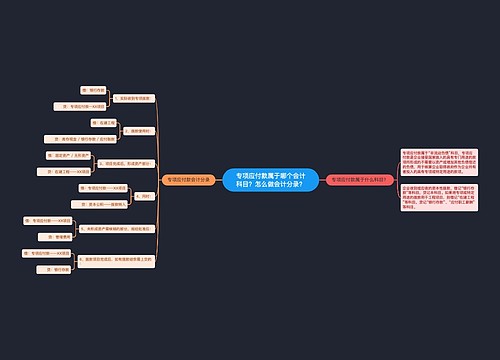 专项应付款属于哪个会计科目？怎么做会计分录？